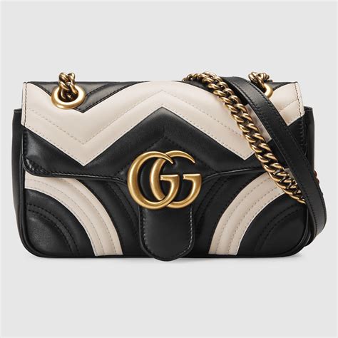 gucci mini borsa gg marmont in pelle matelassé|gucci marmont small shoulder bag.